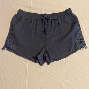 Knox Rose Women’s Navy Pull On Shorts Size Large NWOT